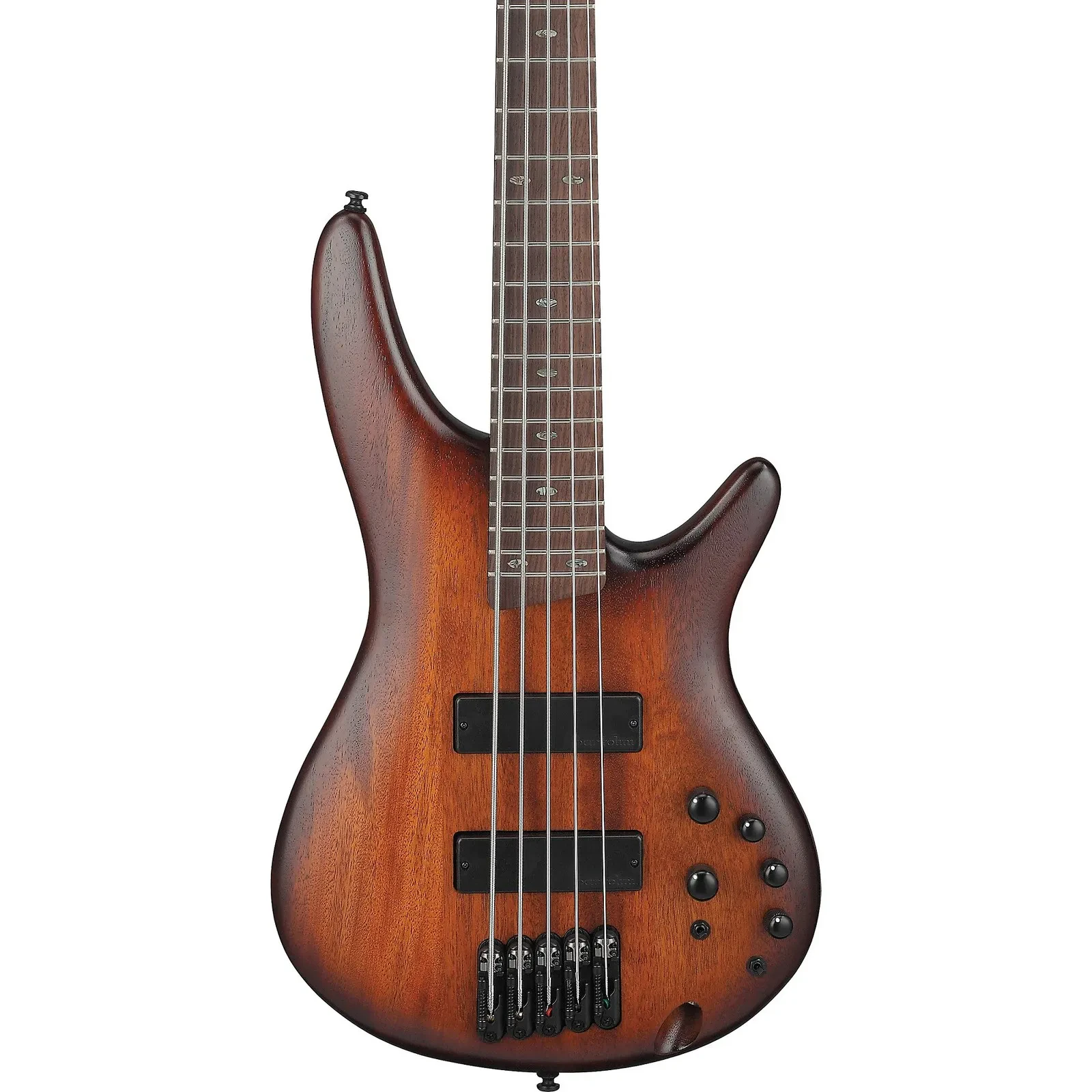 Ibanez SR505A Standard 5-String Bass Guitar, Rosewood, Mahogany Brown Burst