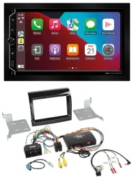 ESX 2DIN DAB USB Lenkrad Bluetooth Autoradio für Fiat Citroen Peugeot Infoadapte