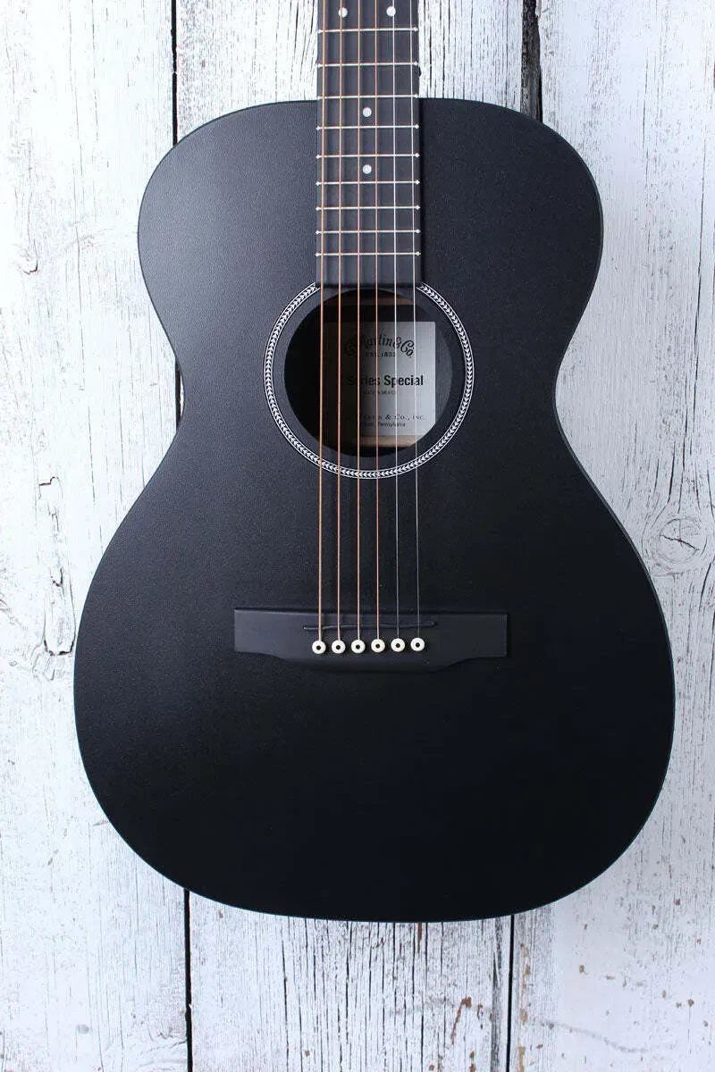 Martin 0-X1 Black 0-14 Fret Concert Body Acoustic Guitar Black Finish w Gig Bag