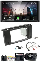 Kenwood Lenkrad 2DIN USB DAB Bluetooth Autoradio für Mercedes R-Klasse 2006-2012