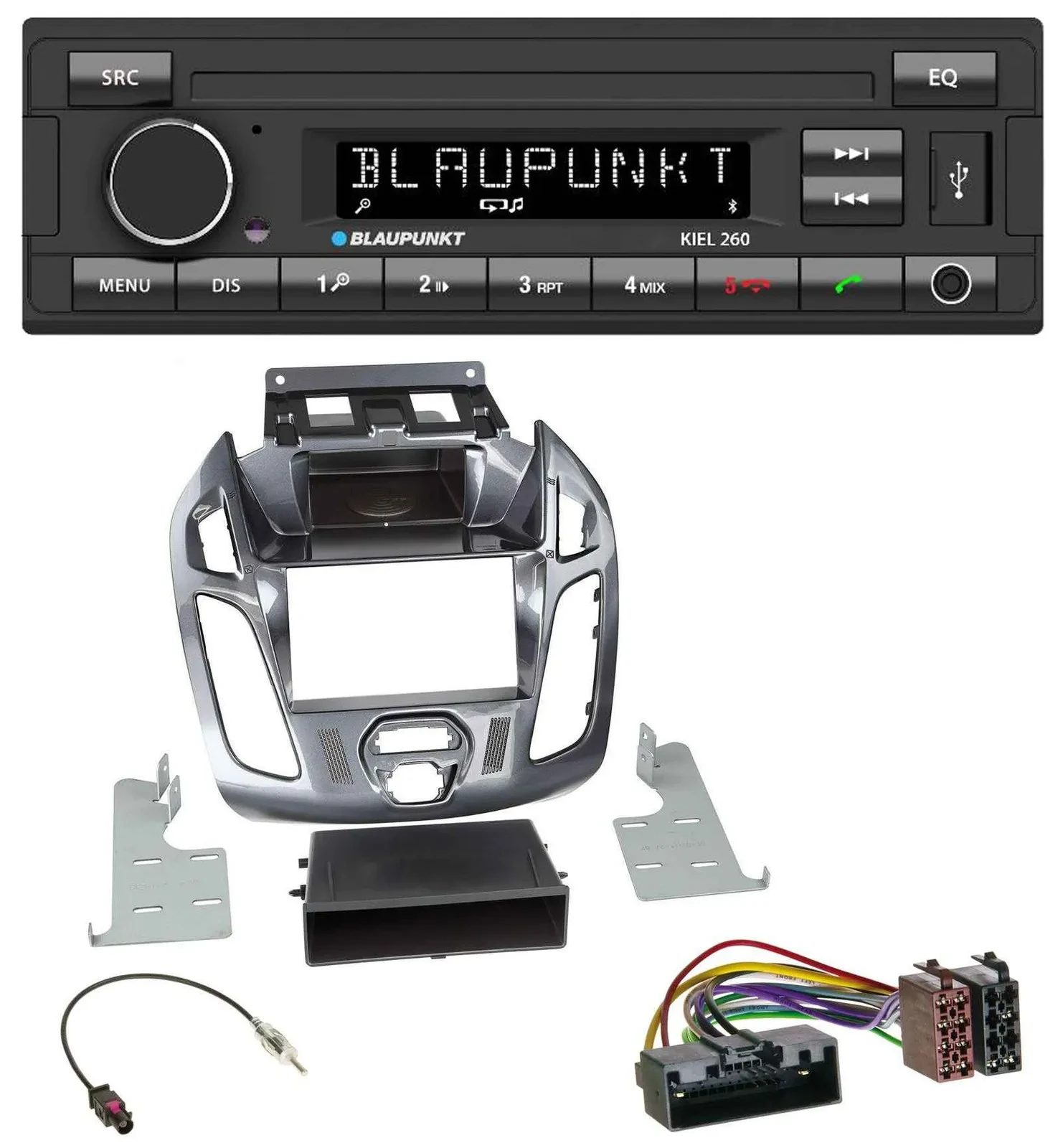 Автомагнитола Blaupunkt USB DAB Bluetooth MP3 для Ford Transit Connect (2012–2018)