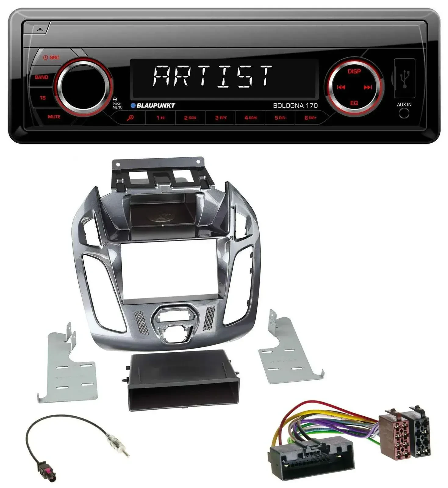 Blaupunkt SD USB 1DIN MP3 AUX Autoradio für Ford Connect Transit 12-18 ohne Disp