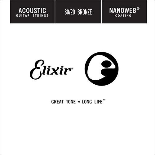 Струна для акустической гитары Elixir 15170 Nanoweb, бронза, калибр 70