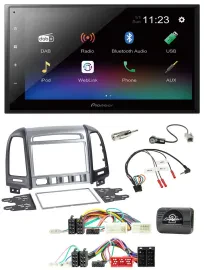 Pioneer USB Bluetooth DAB 2DIN Lenkrad Autoradio für Hyundai SantaFe 2010-2012 4