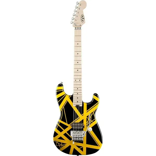 Электрогитара EVH Striped Series Black with Yellow Stripes