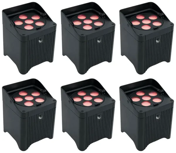 Светодиодный прибор Chauvet DJ Freedom Par T6 Black (6 штук)