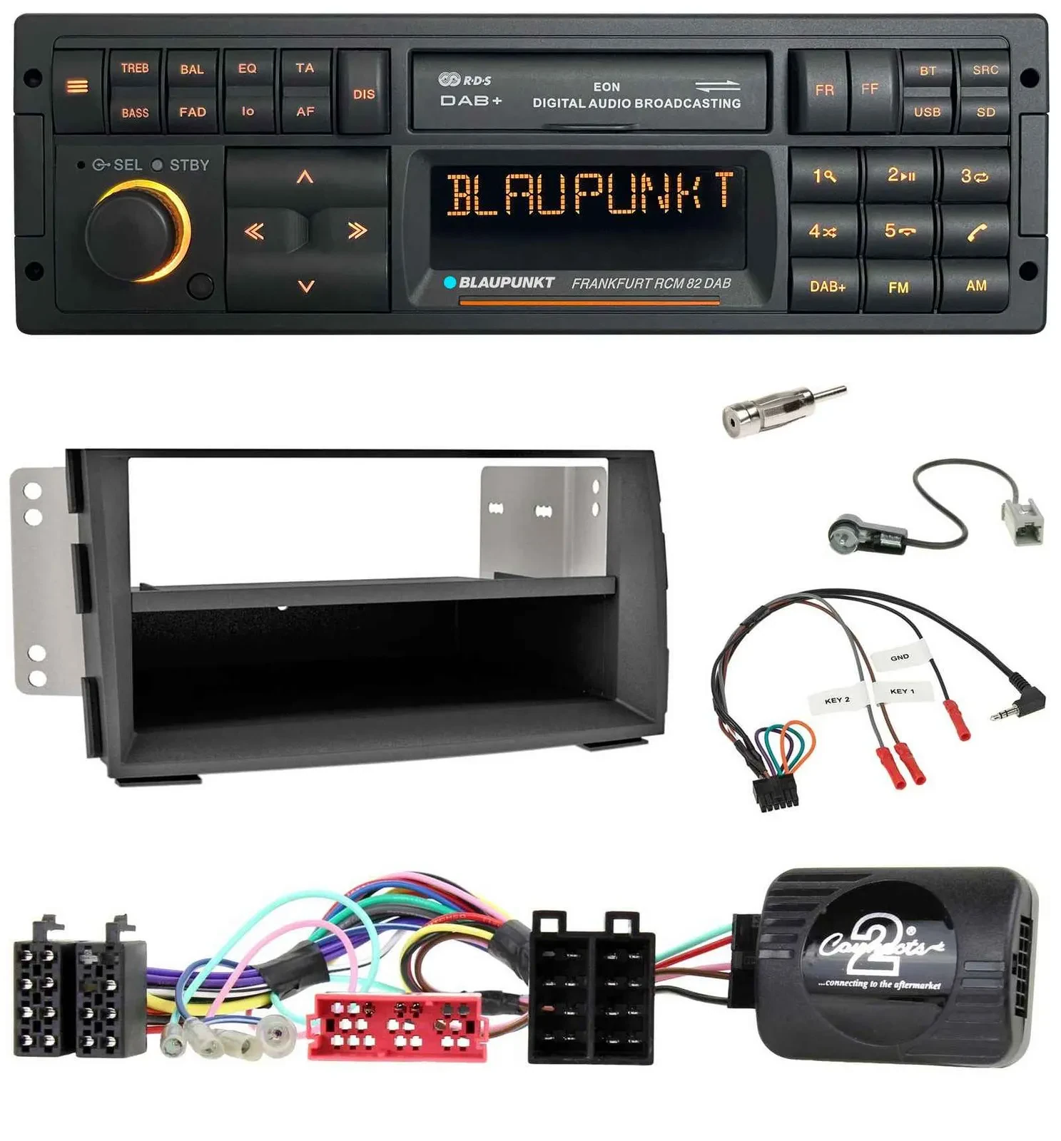 Blaupunkt USB DAB SD Lenkrad Bluetooth Autoradio für Kia Venga (2010-2019)
