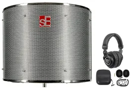 Se Electronics RF PRO Acoustic Treatment Filter Isolation Shield+Headphones