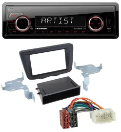 Blaupunkt SD USB 1DIN MP3 AUX Autoradio für Suzuki Baleno (EW, ab 2016)