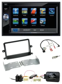 Blaupunkt 2DIN Bluetooth TMC USB Lenkrad SD Navigation für Mitsubishi L200 06-15