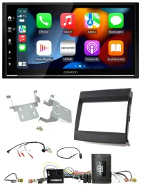 Kenwood DAB USB Bluetooth 2DIN Lenkrad Autoradio für Porsche Cayenne 11-16 Infoa