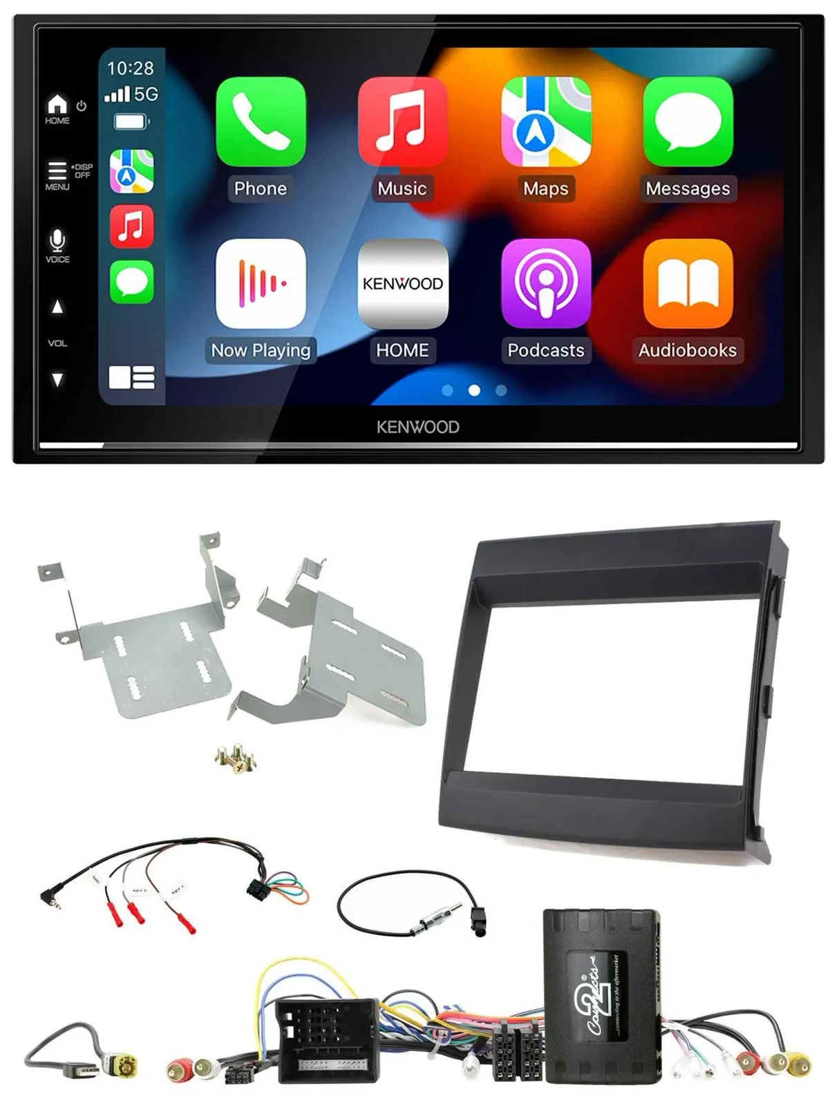 Kenwood DAB USB Bluetooth 2DIN Lenkrad Autoradio für Porsche Cayenne 11-16 Infoa