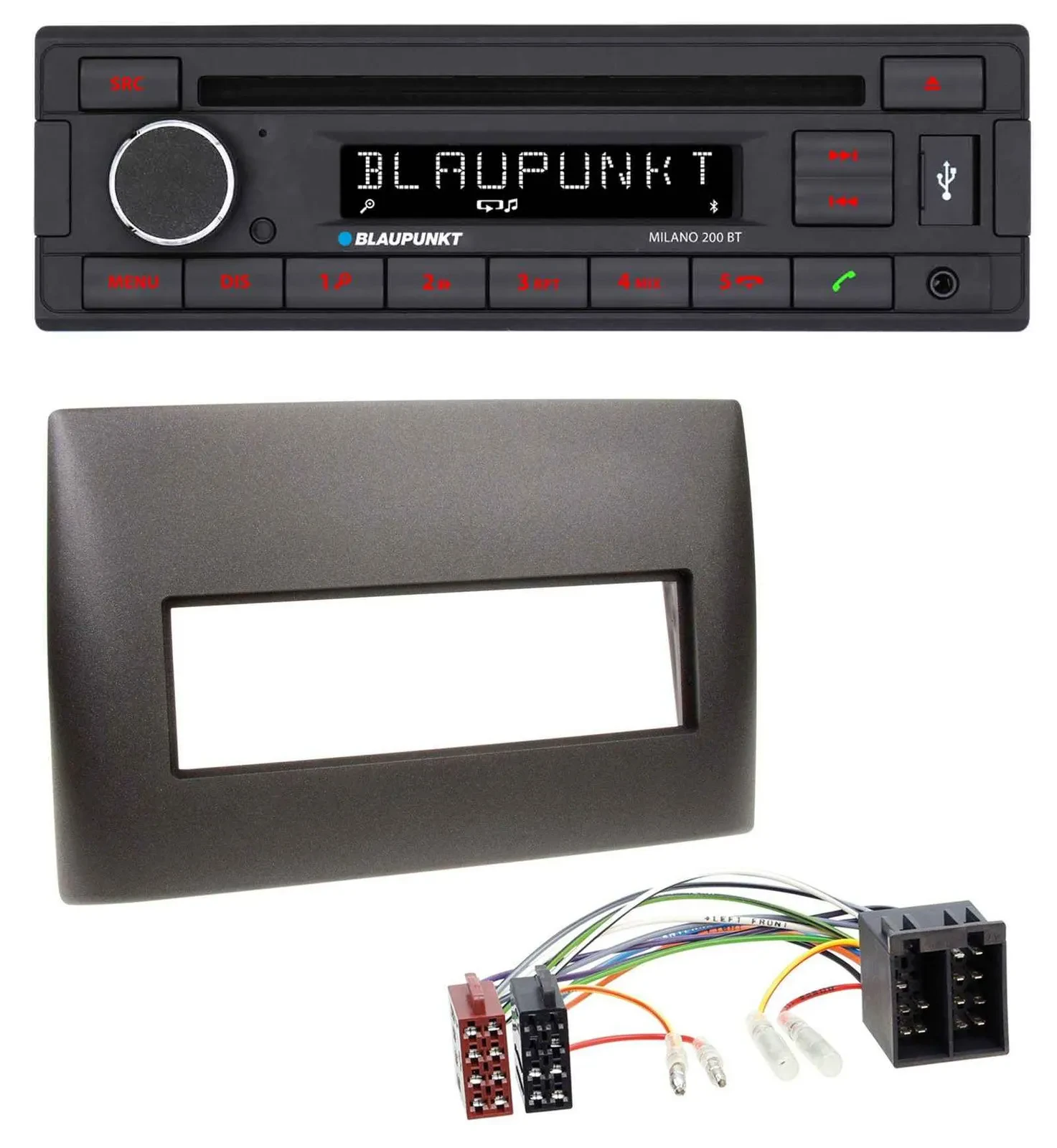 Автомагнитола Blaupunkt для Fiat Stilo (192, 2001-2008) MP3 USB CD Bluetooth AUX