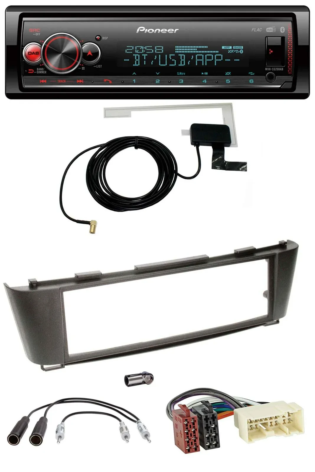 Pioneer Bluetooth DAB USB MP3 Autoradio für Nissan Almera (ab 2003)