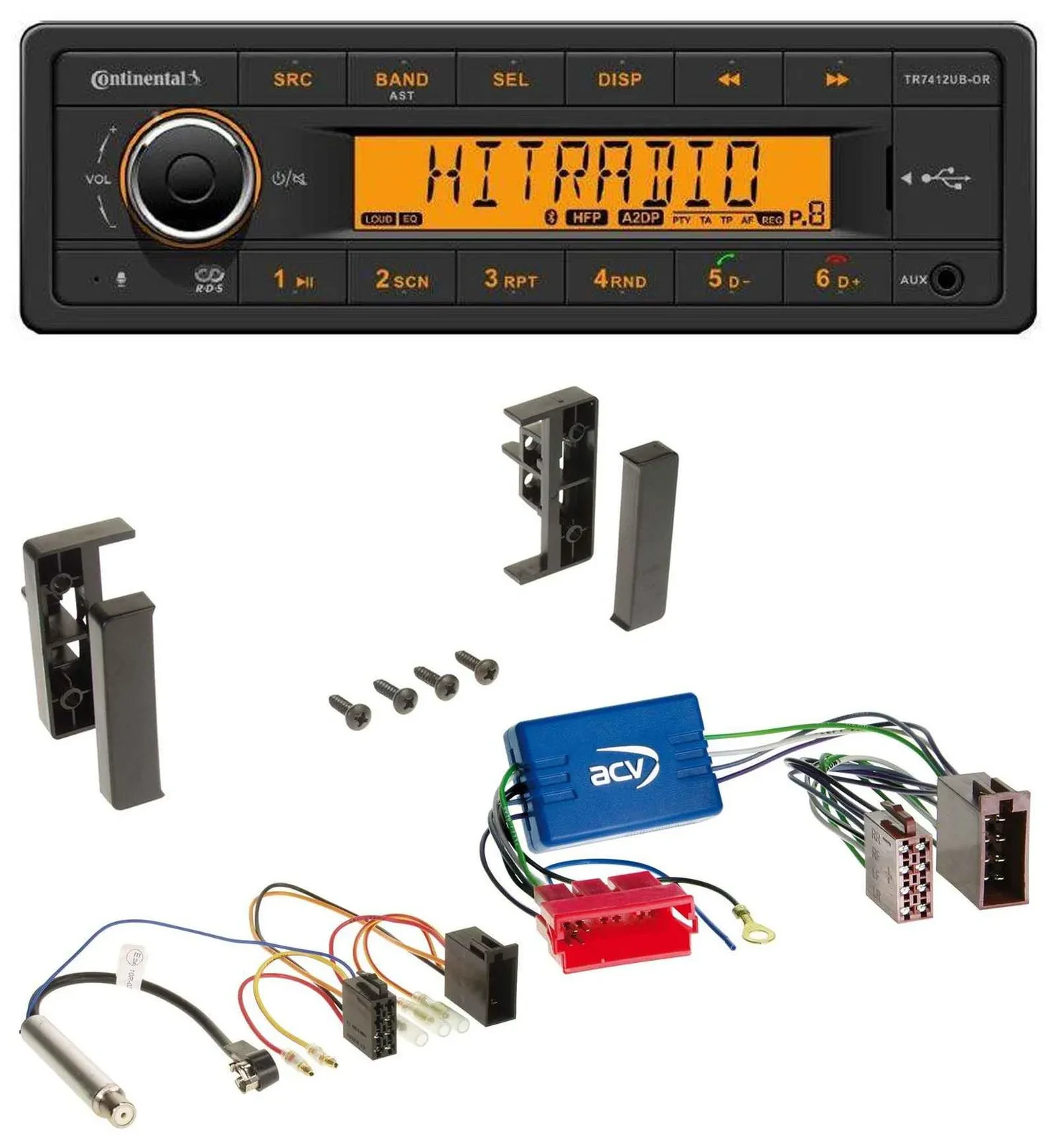 Continental MP3 Bluetooth AUX USB Autoradio für Audi A2 A3 8L A4 B5 A6 C5 Aktivs