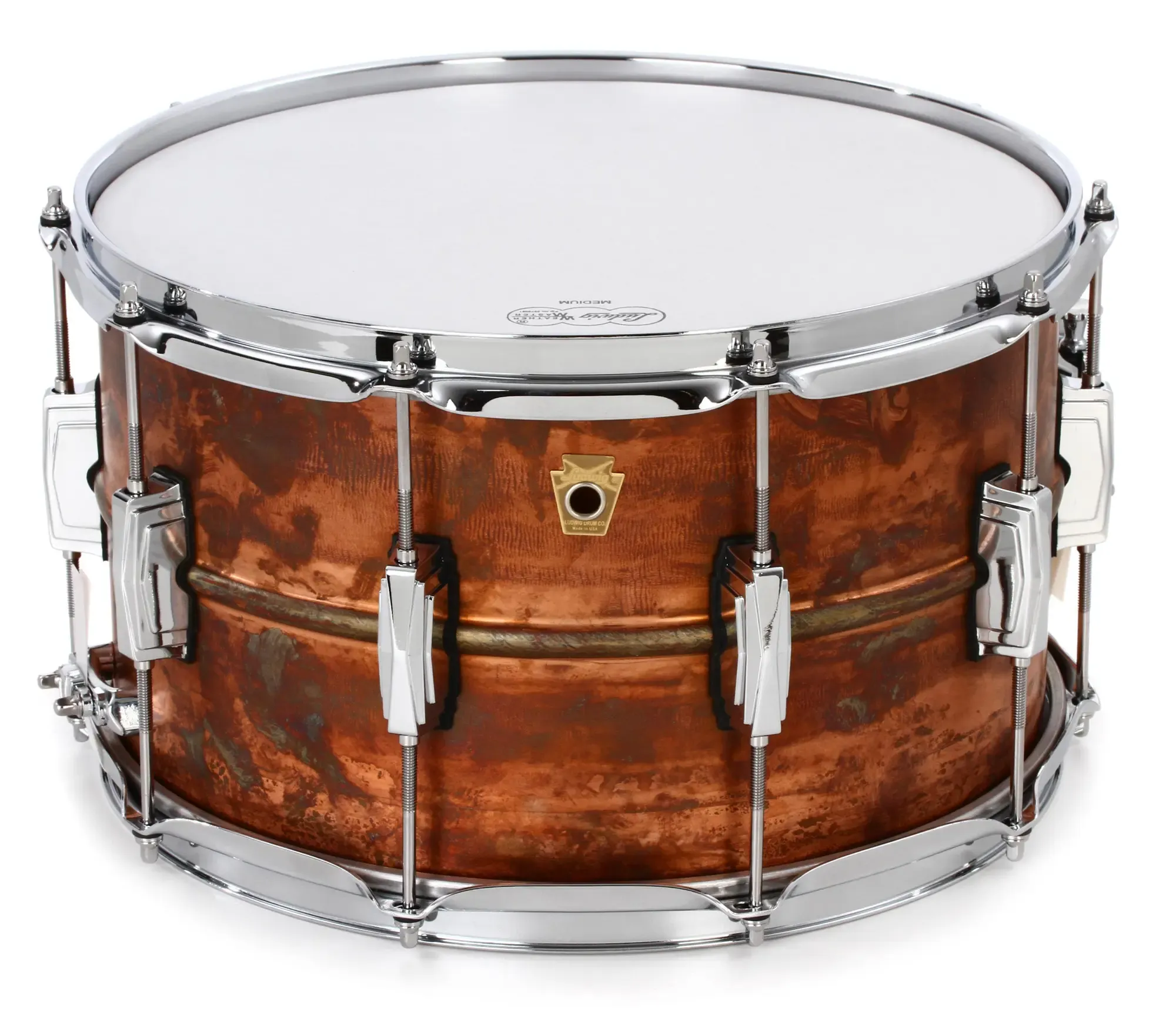 Малый барабан Ludwig Raw Copper Phonic 14x8 Raw