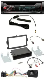 Автомагнитола для Dacia Logan/Sandero Pioneer USB, Bluetooth, CD, DAB, с поддержкой кнопок на руле