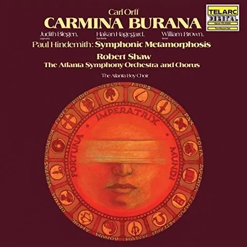 Виниловая пластинка Orff / Shaw,Robert / Atlanta Symphony Orchestra - Carmina Burana [New Vinyl LP]
