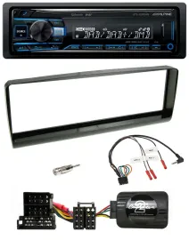 Alpine USB Bluetooth DAB Lenkrad Autoradio für Alfa Romeo 156 00-01 schwarz
