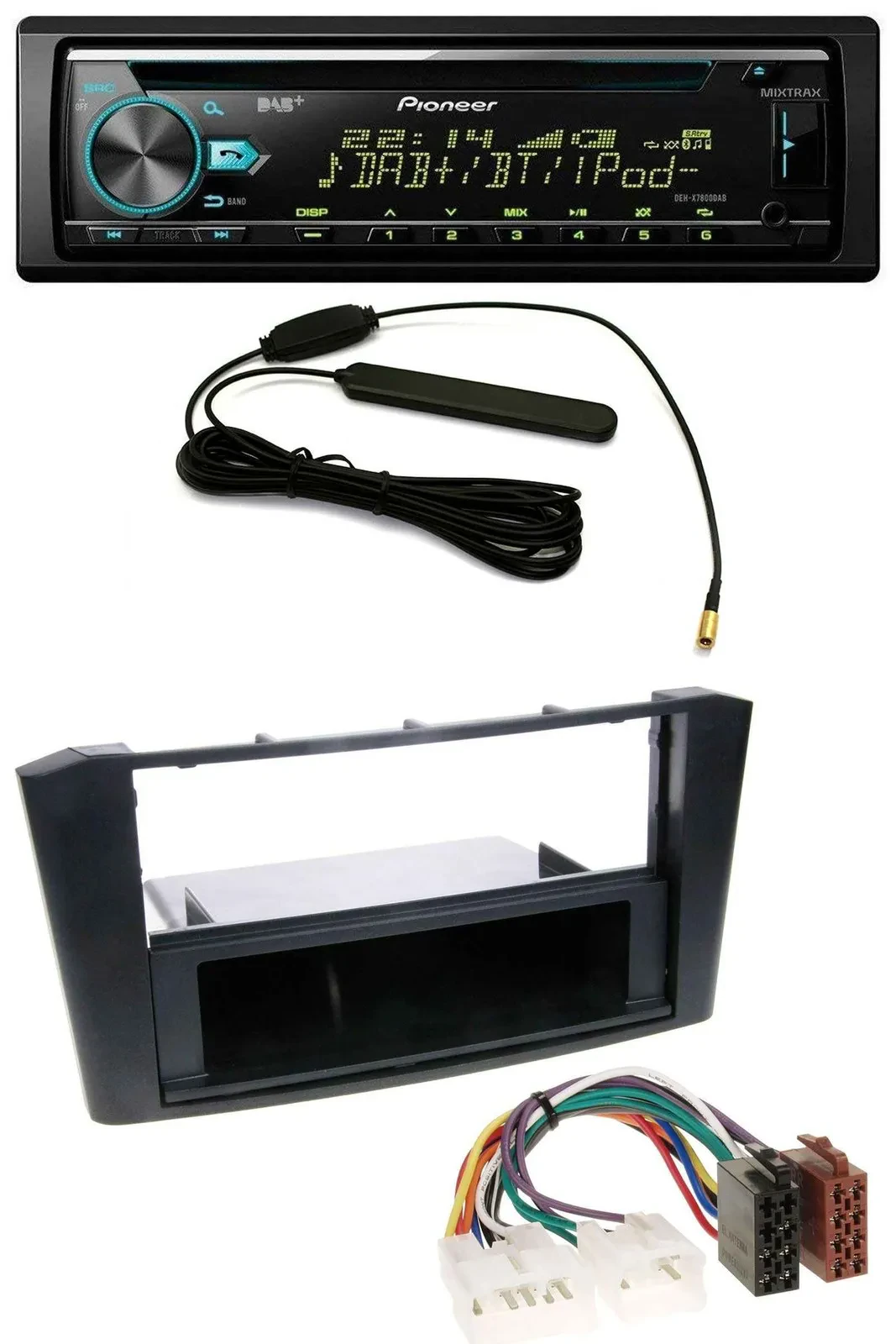 Pioneer CD MP3 AUX DAB USB Autoradio für Toyota Avensis T25 (2003-2009)