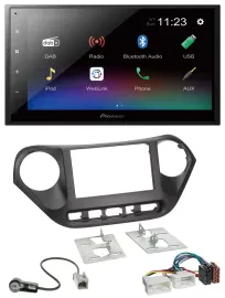 Автомагнитола для Hyundai i10 (с 2013) Pioneer 2DIN, USB, Bluetooth, DAB, MP3