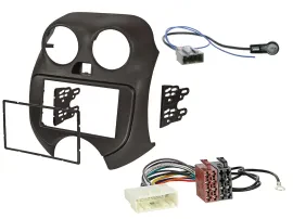 Einbauset Doppel DIN Autoradio für Nissan Micra (10-13)