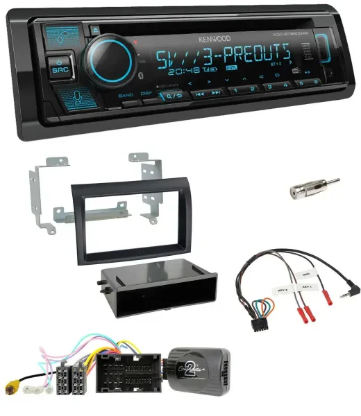 Kenwood Bluetooth USB CD Lenkrad DAB Autoradio für Citroen Jumper ab 14 Profiver
