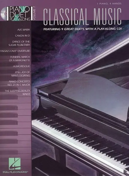 Ноты MusicSales PIANO DUET PLAY-ALONG VOLUME 7 CLASSICAL MUSIC PF