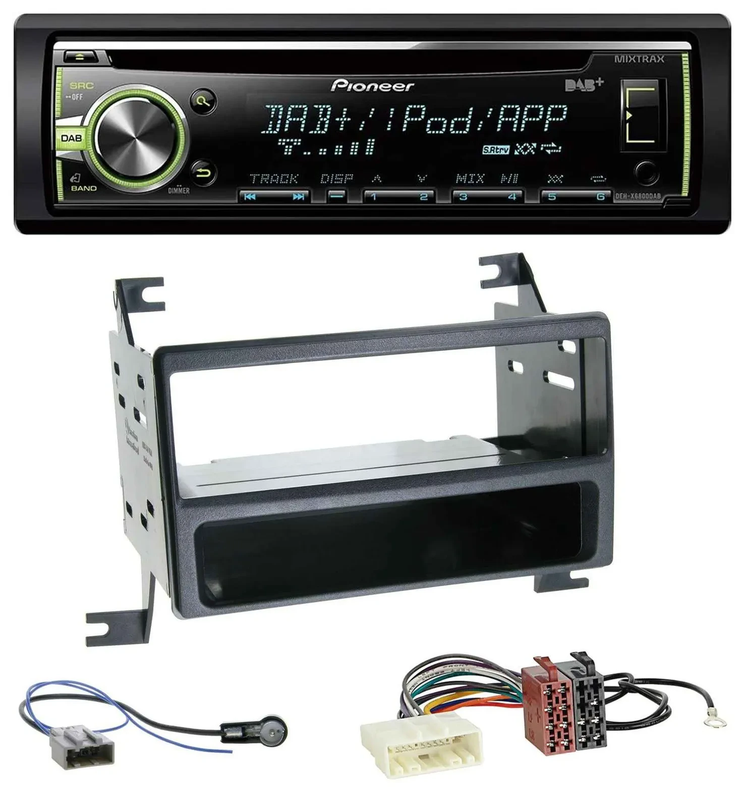 Автомагнитола для Nissan Juke (J15, 2010–2014) Pioneer DAB, USB, MP3, AUX, CD