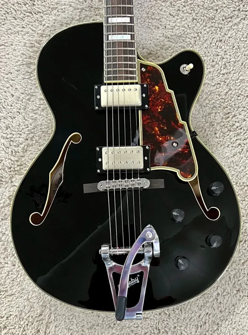 Б/У Электрогитара D'Angelico Excel EX-175 с Bigsby, черная