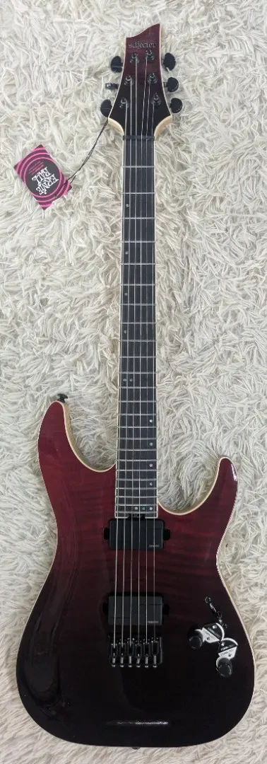 Электрогитара Schecter C-1 SLS Elite с Fishman Fluence, Blood Burst