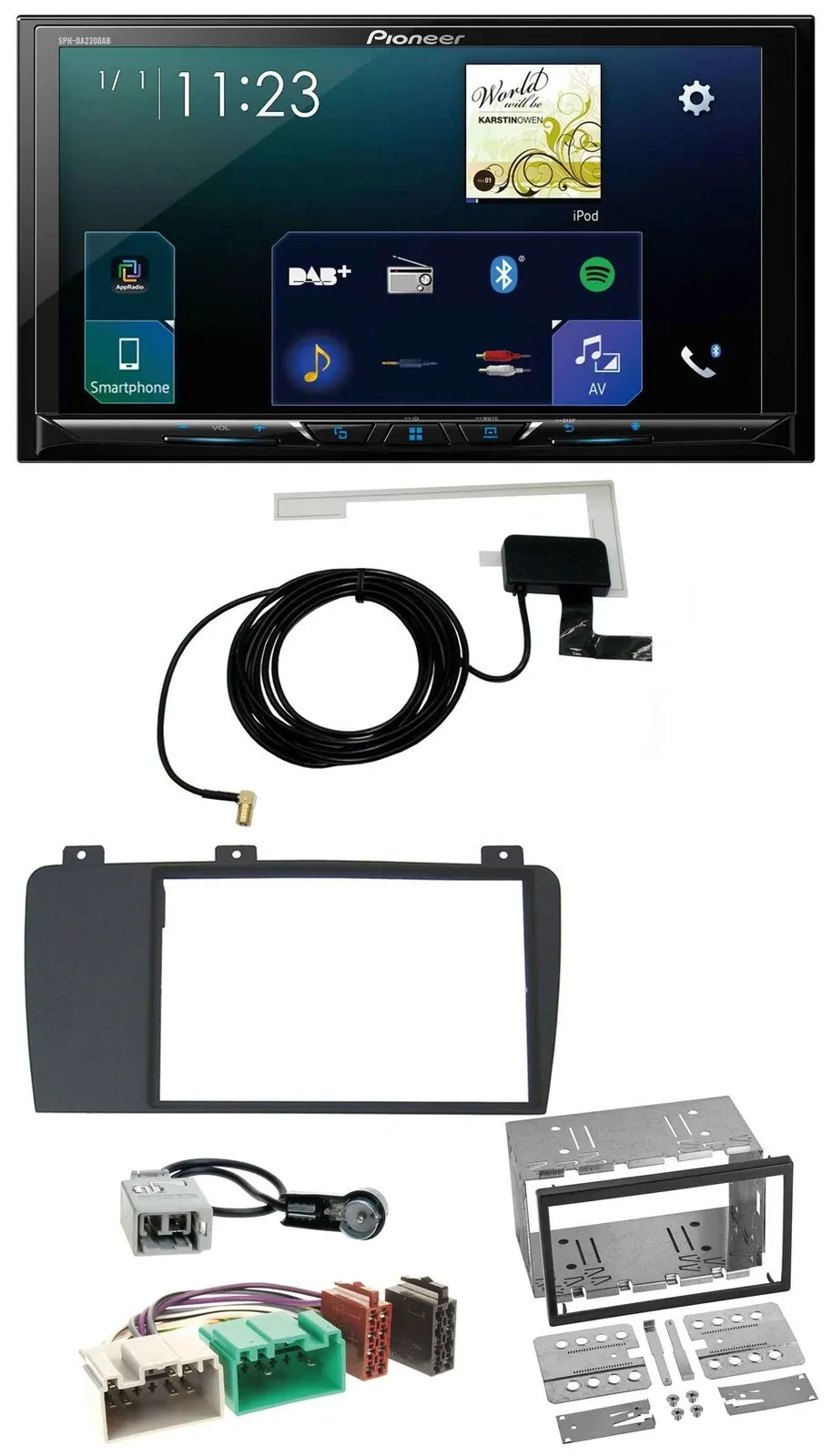 Pioneer 2DIN DAB USB MP3 Bluetooth Autoradio für Volvo S60 V70 XC70 04-09