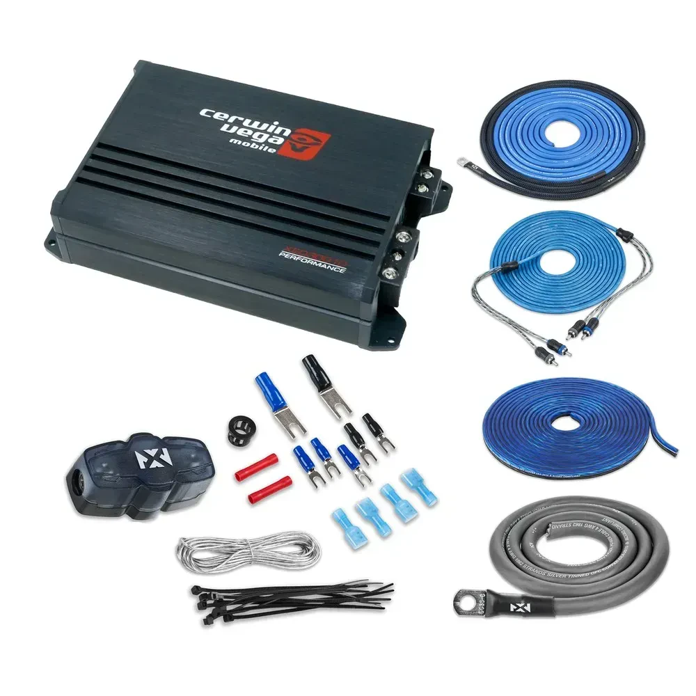 Автомобильный усилитель Cerwin-Vega XED3001D Class D моноблок 300W с установочным комплектом 4 AWG (набор)