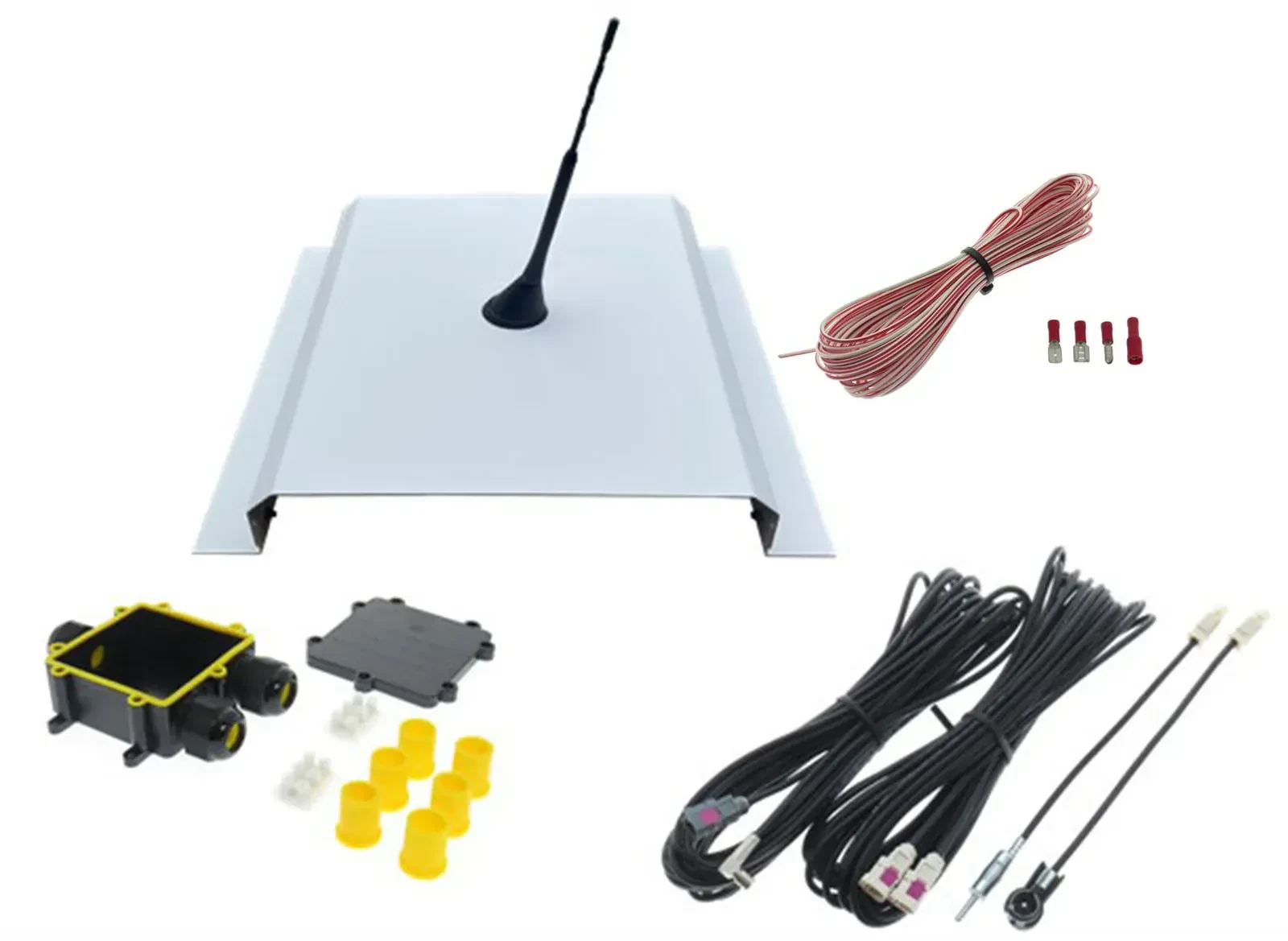 Dietz Antennenset A1 UKW/DAB+ 10m Kabel FAKRA DIN SMB A1T4L1000UNI