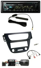 Автомагнитола для Renault Megane III (2009–2012) Pioneer CD/MP3, DAB, USB, поддержка управления с руля, черный