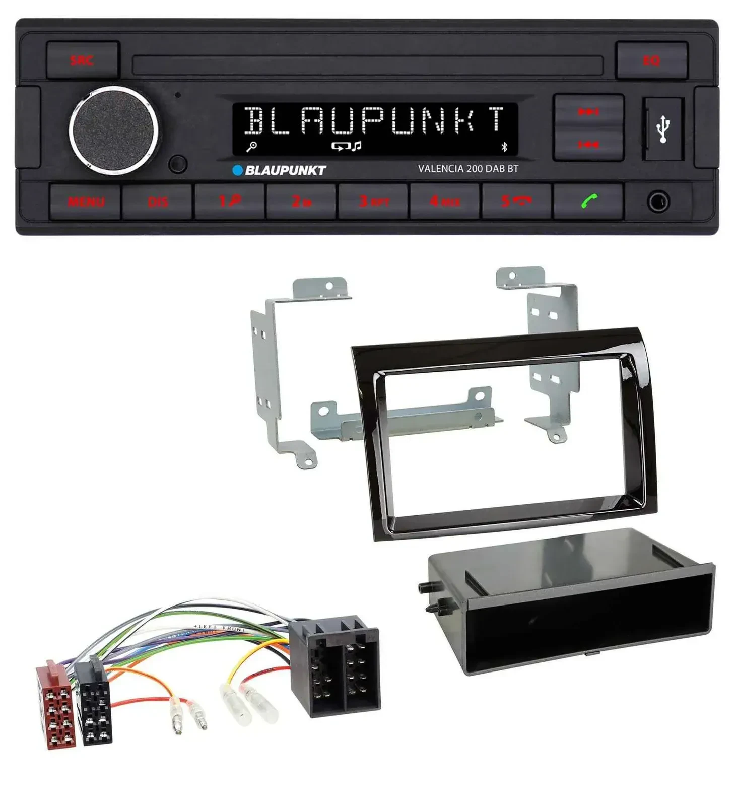 Blaupunkt DAB MP3 Bluetooth USB Autoradio für Fiat Ducato (06-10) - piano
