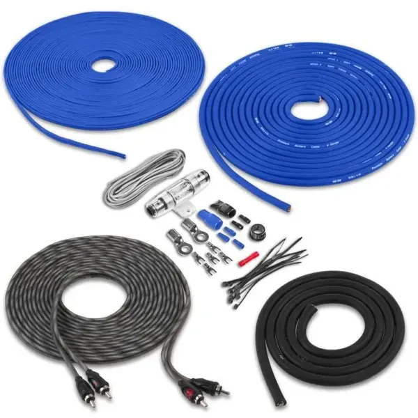 Belva BAK82BL Complete 8 Gauge 2-Channel Car Amplifier Installation Wiring Kit