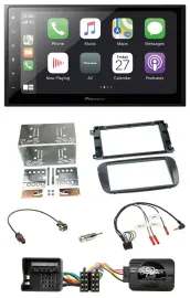 Автомагнитола Pioneer 2DIN Bluetooth DAB USB для Ford S‑Max/Mondeo (2007–2014) с поддержкой управления с руля