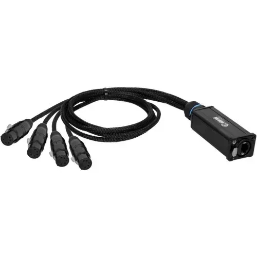 Мультикор Adam Hall 4 STAR CATBOX XF5 4 x XLR 5-pin female, RJ45 (Cat.6a), 0.3 м, черный