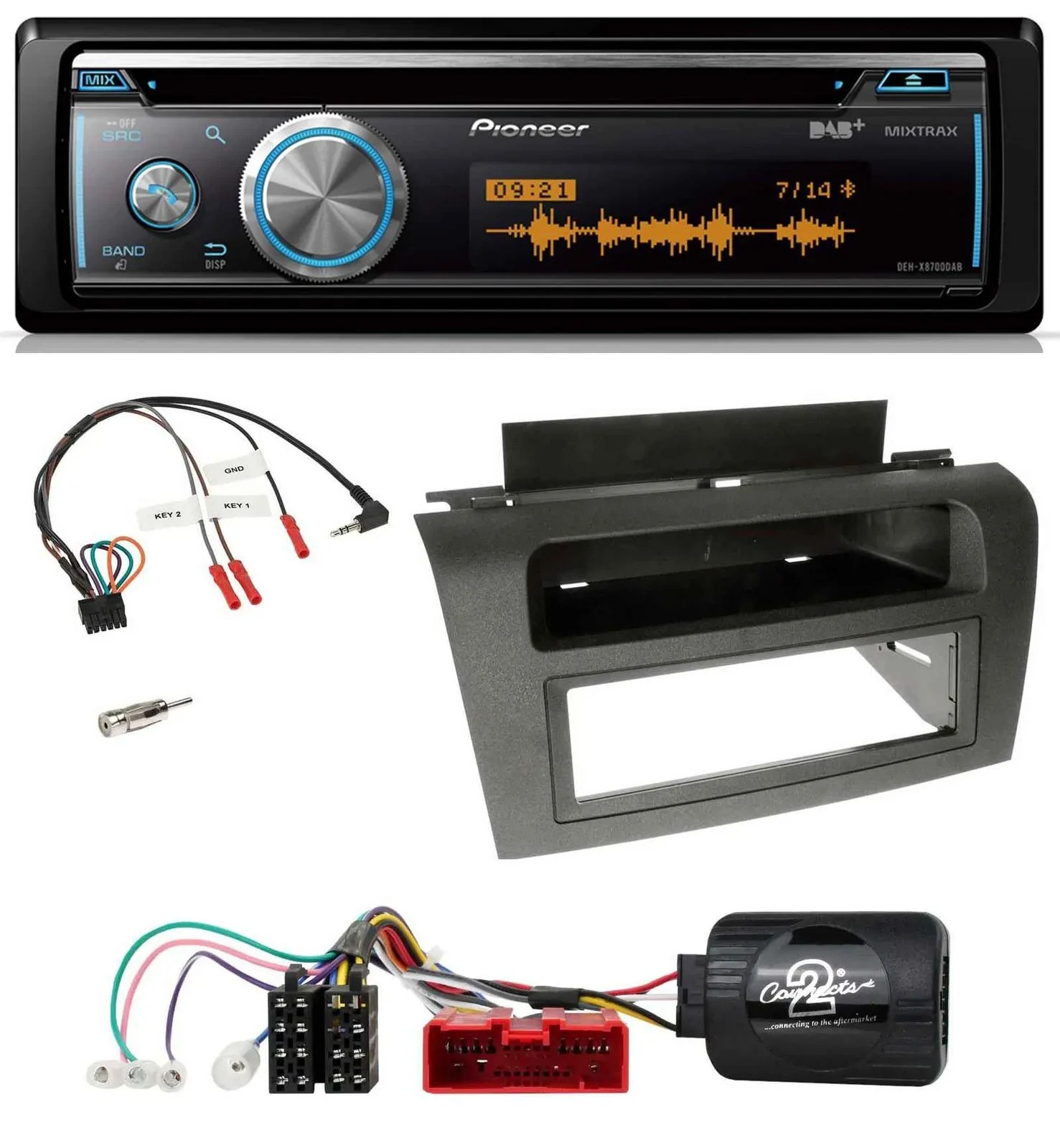 Автомагнитола для Mazda 3 (2003–2009) Pioneer DAB CD USB Bluetooth