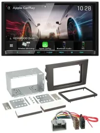 Kenwood MP3 2DIN USB DAB Bluetooth Autoradio für Volvo XC 90 02-14 14 Pin