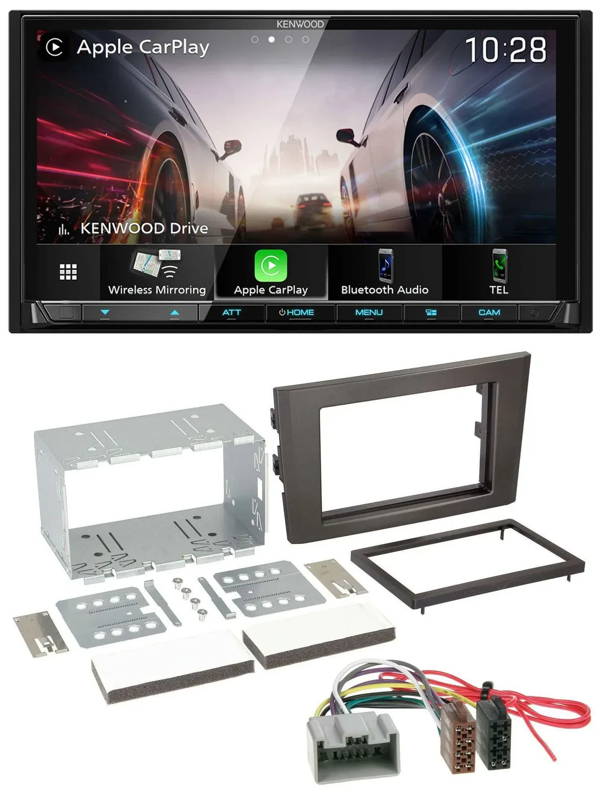 Kenwood MP3 2DIN USB DAB Bluetooth Autoradio für Volvo XC 90 02-14 14 Pin