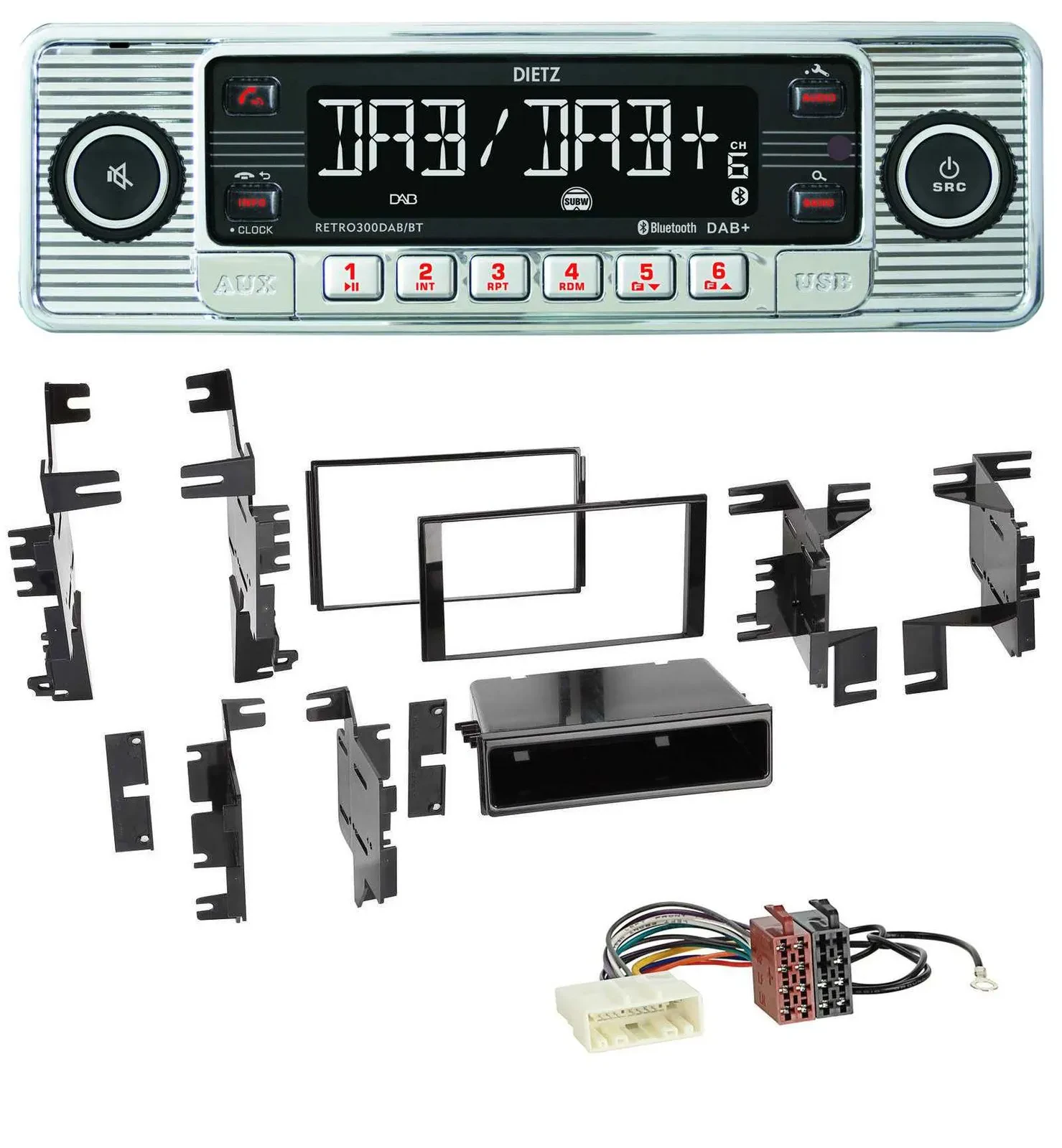 Автомагнитола для Nissan Cube/Frontier/Juke Dietz Bluetooth, MP3, DAB, USB