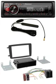 Pioneer MP3 DAB 1DIN AUX USB Autoradio für Mercedes C-Klasse CLK Vito Viano