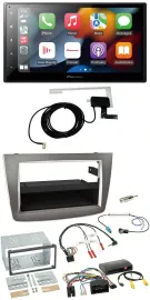 Pioneer Lenkrad USB Bluetooth DAB 2DIN Autoradio für Alfa Romeo Mito silber 14-1