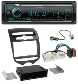 Kenwood Bluetooth MP3 DAB USB Autoradio für Hyundai ix20 (ab 10) man. Klima