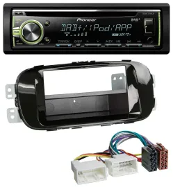 Автомагнитола для Kia Soul PS (с 2014) Pioneer CD, DAB, USB, AUX, черный (piano black)