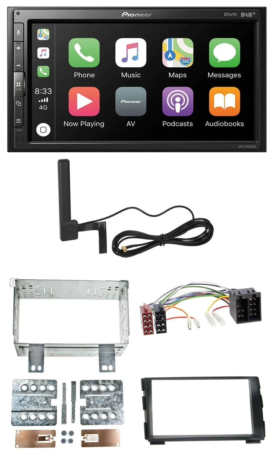 Pioneer USB 2DIN Bluetooth DAB MP3 Autoradio für Kia Ceed 09-12 proCeed 11-13