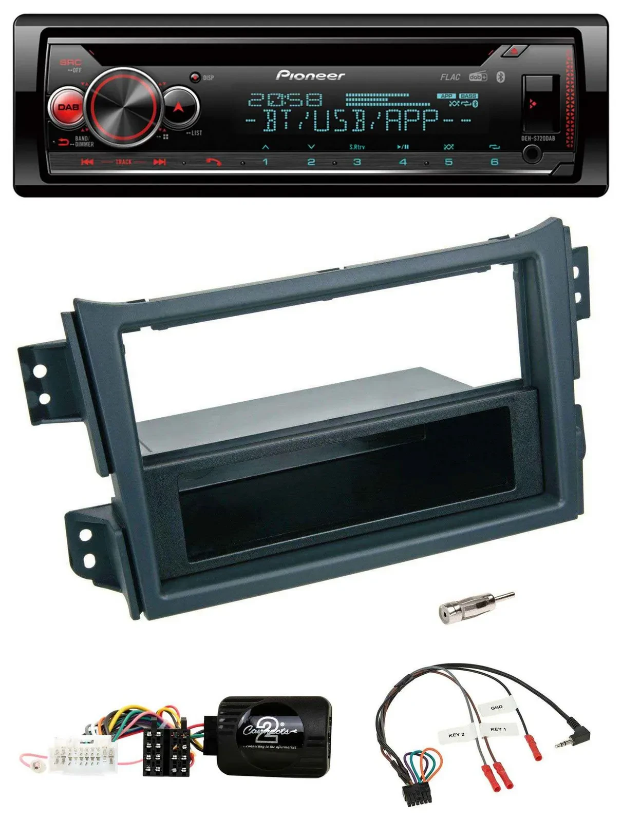 Pioneer Lenkrad DAB CD Bluetooth USB Autoradio für Opel Agila B Suzuki Splash 20