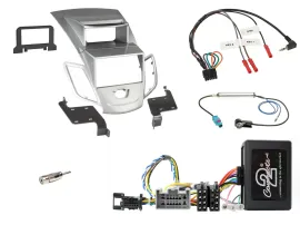 Radioset Lenkradadapter Doppel DIN Autoradio für Ford Fiesta 2008-2010 Display s
